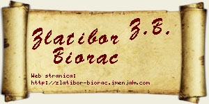 Zlatibor Biorac vizit kartica